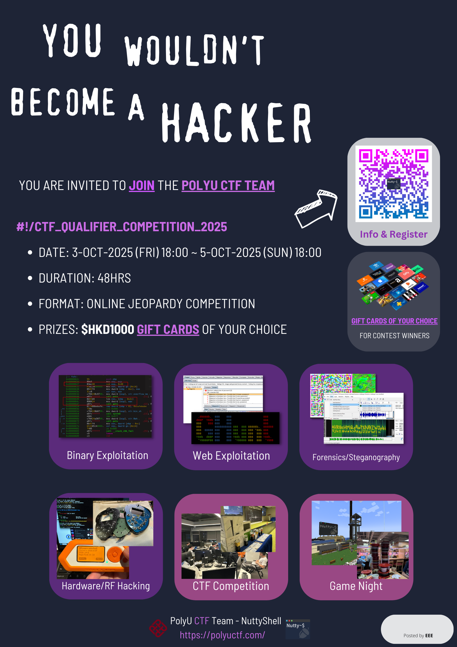 PolyU CTF Qualifier Poster